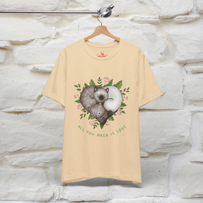 "All You Need Is Love" Cat T-Shirt | 100% Cotton* | Adorable Cat Apparel for Men & Women