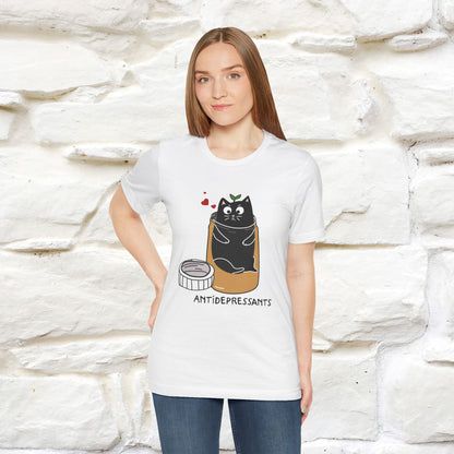 "Antidepressants" Funny Cat T-Shirt for Men & Women | 100% Cotton* 🐾