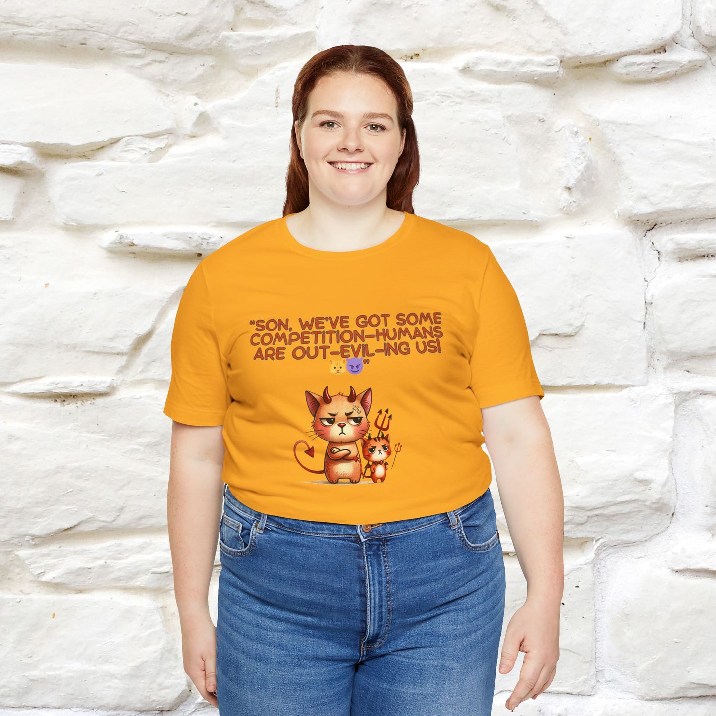 "Humans Are Out-Evil-Ing Us." Cat  T-shirt |Nunu&Miao Studio