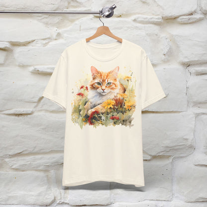 ''Elegance'' Cat T-shirt for Women 100% Cotton. - Nunu&Miao Studio