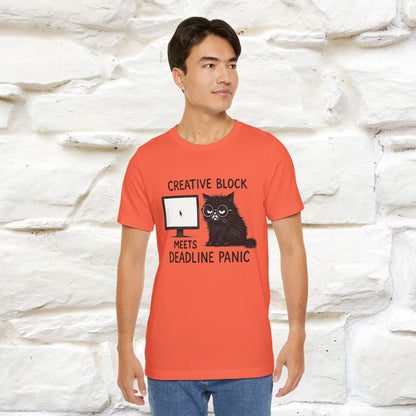 "Creative Block Meets Deadline..." |Cat T-Shirt | Nunu&Miao Studio
