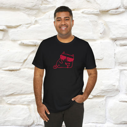 "I’m Happy, Which Often Looks Like Crazy" Cat T-Shirt| Front & Back Design | Nunu&Miao Studio