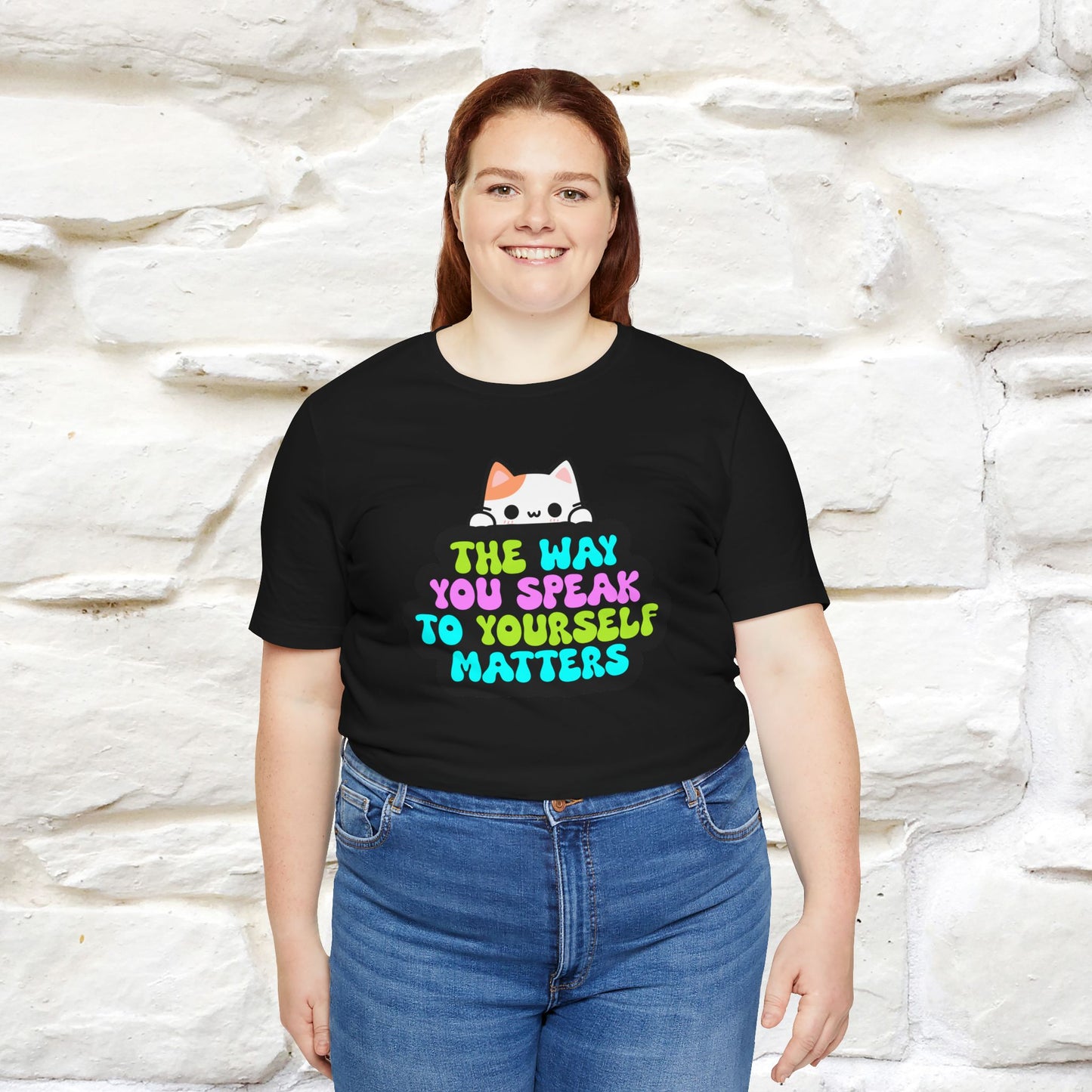 "Il modo in cui parli con te stesso è importante" T-shirt per uomo e donna | 100% cotone*