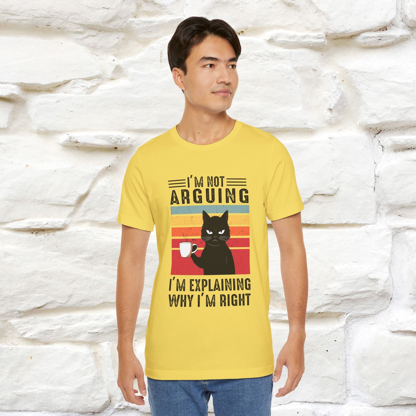 Non sto discutendo, sto spiegando perché ho ragione T-shirt con gatto per uomo e donna | 100% cotone* Maglietta divertente