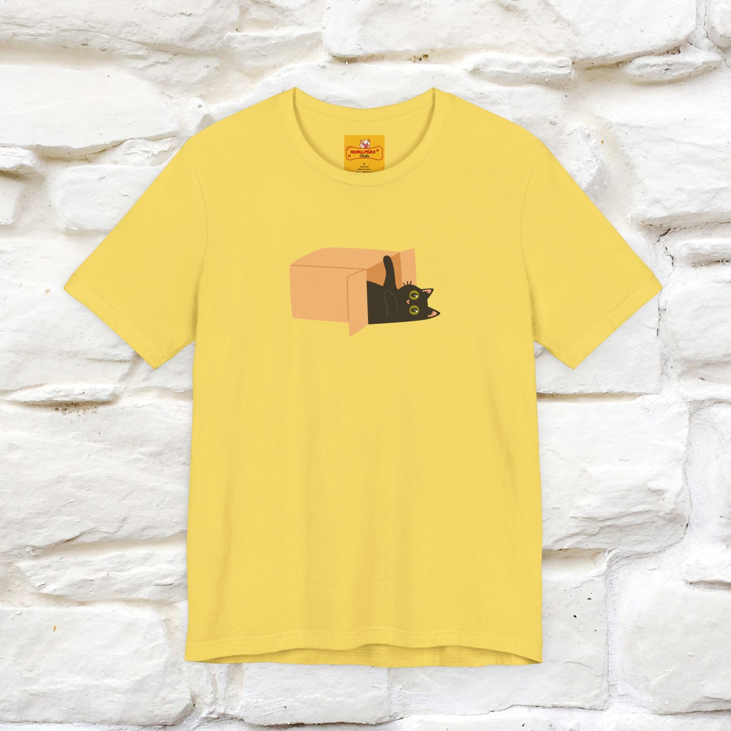 "Think Like There Is No Box" Cat T-Shirt| Front & Back Design | Nunu&Miao Studio