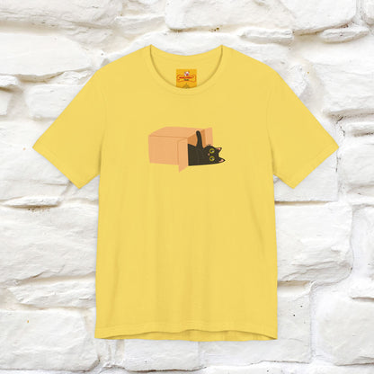 "Think Like There Is No Box" Cat T-Shirt| Front & Back Design | Nunu&Miao Studio