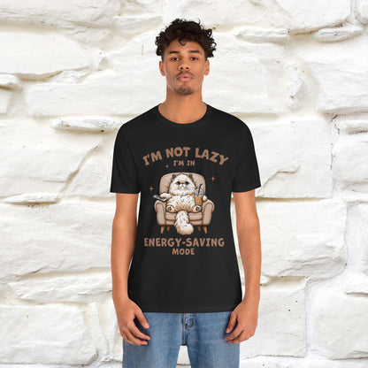 "I'm Not Lazy I'm In Energy-Saving Mode " Cat T-shirt |Nunu&Miao Studio
