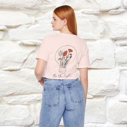 "Be The Light" Cat T-Shirt | Front & Back Design | Nunu&Miao Studio - Nunu&Miao Studio