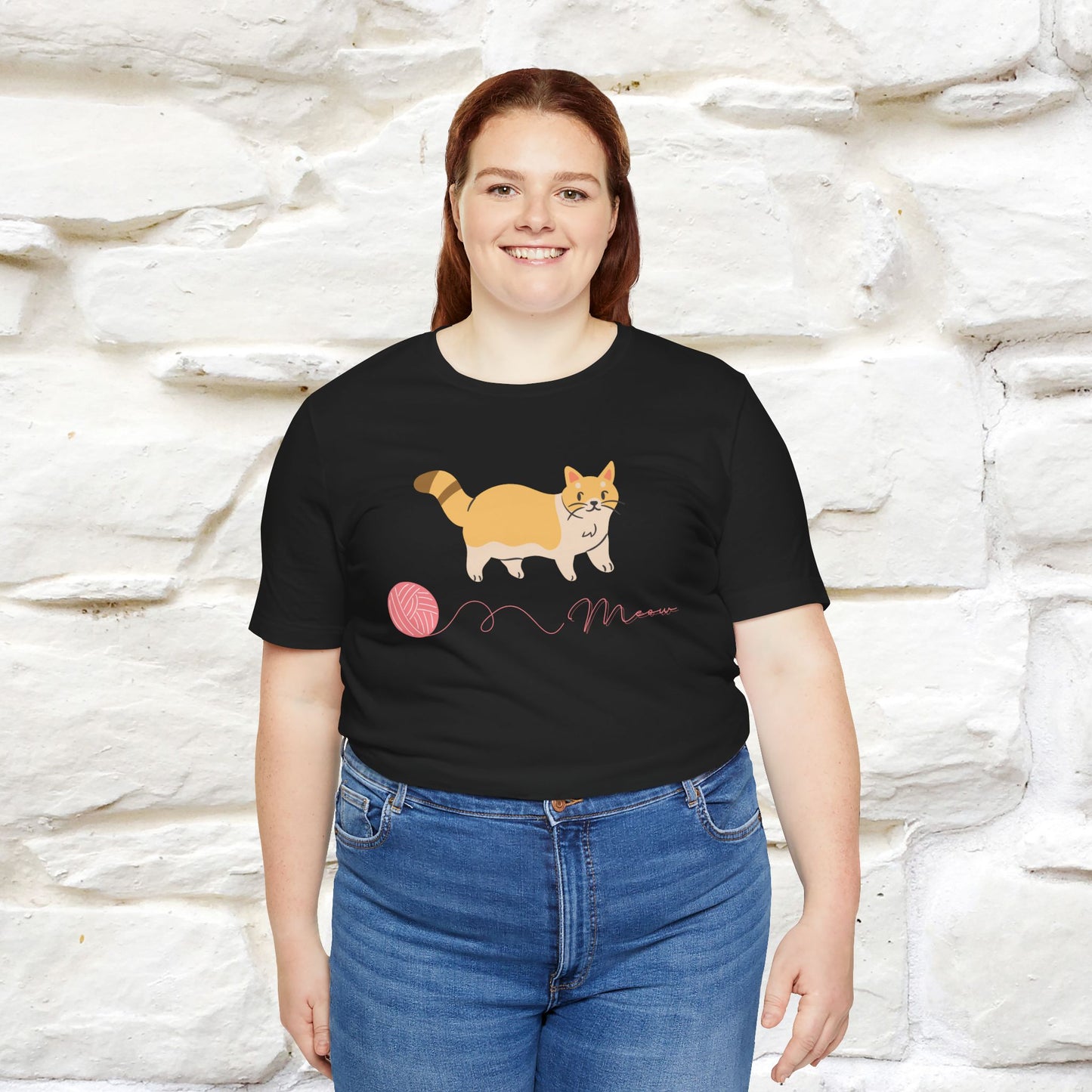 ''Meow''  Cat T-shirt for Men and Women  100% Cotton*