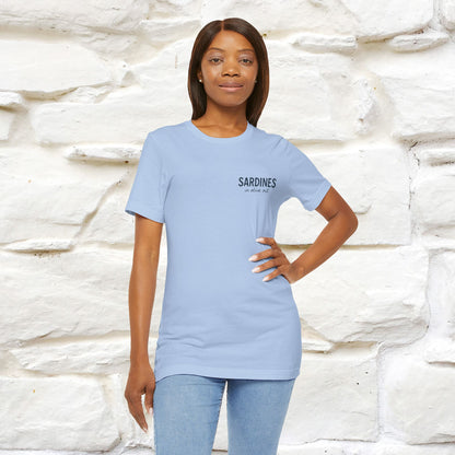 "Sardines In Olive Oil" Cute T-shirt | Front & Back Design|Nunu&Miao Studio