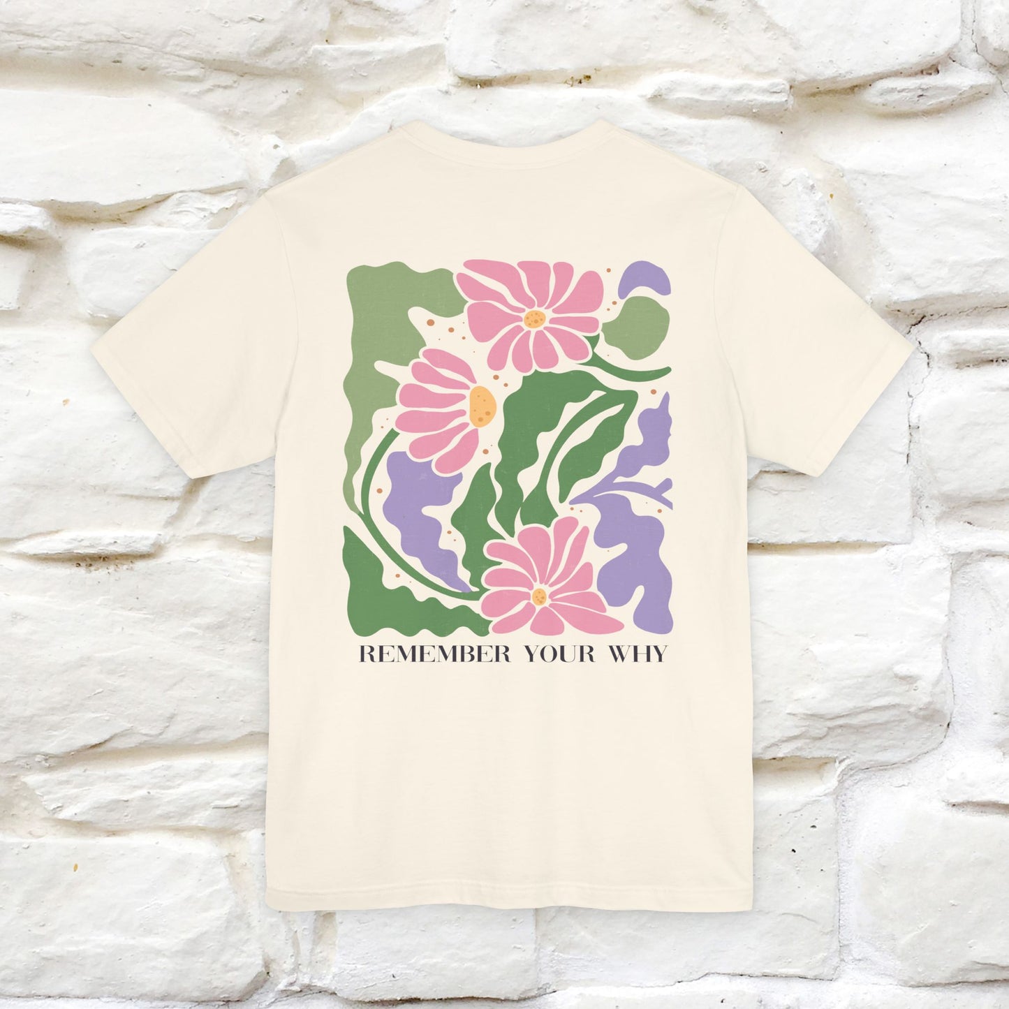 "Remember Your Why'' Cat T-Shirt Front and Back Design | Nunu&Miao Studio