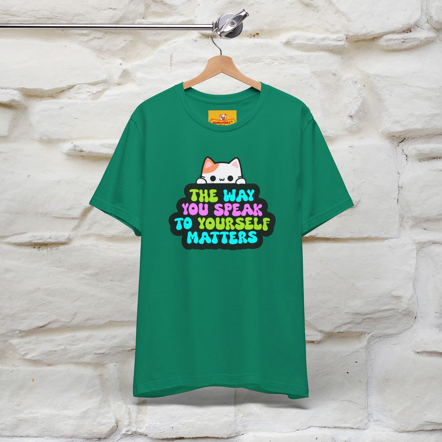 "Il modo in cui parli con te stesso è importante" T-shirt per uomo e donna | 100% cotone*