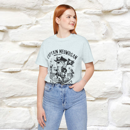 Captain Meowrgan Treasure Hunter T-Shirt | Adventure Cat Tee for Men & Women | 100% Cotton*