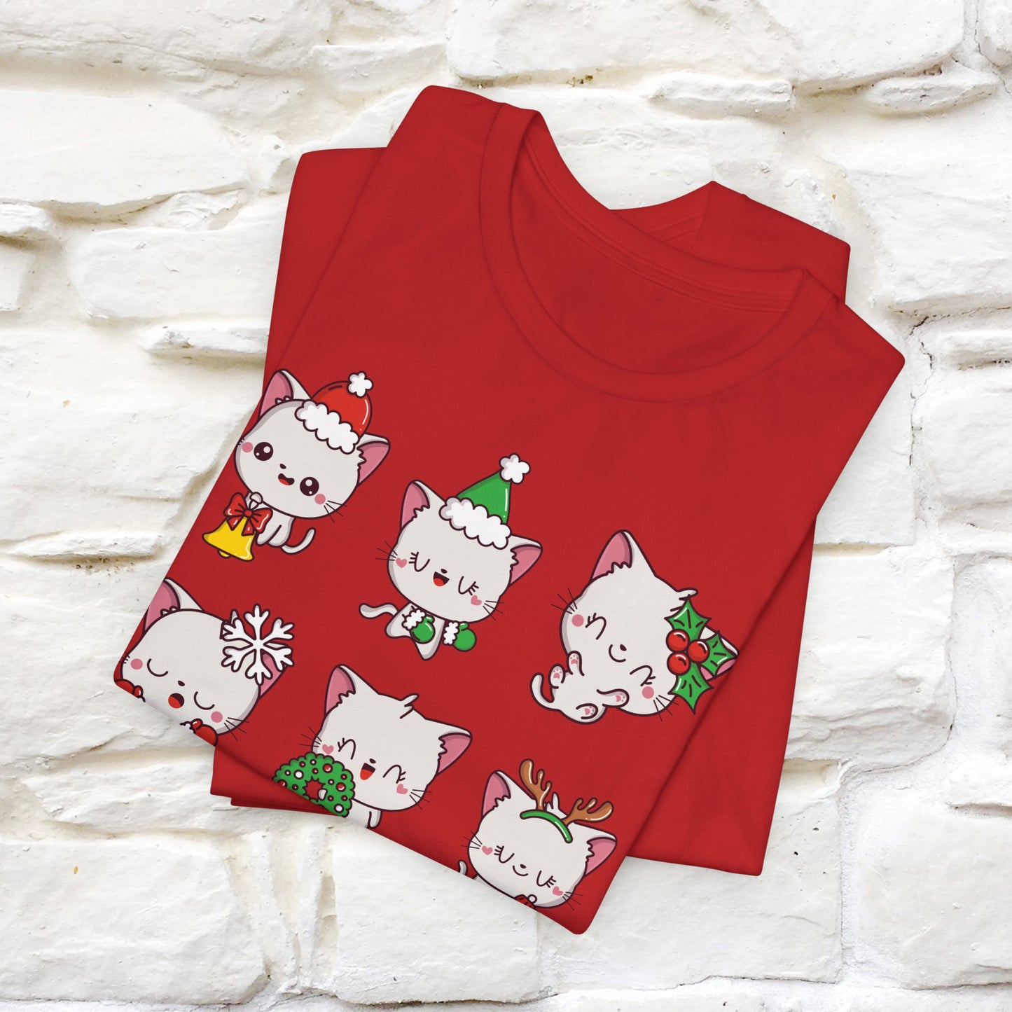 Christmas Cats T-Shirt | Festive Cat T-Shirt for Men & Women | 100% Cotton*