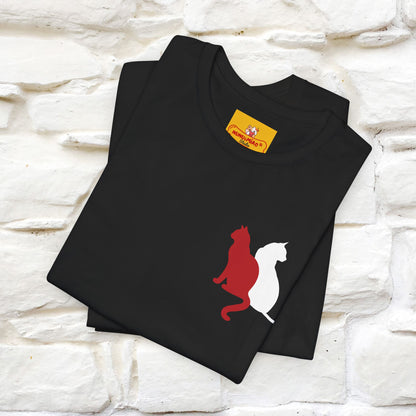 ''Modern Shapes'' Cat T-Shirt Front and Back Design | Nunu&Miao Studio