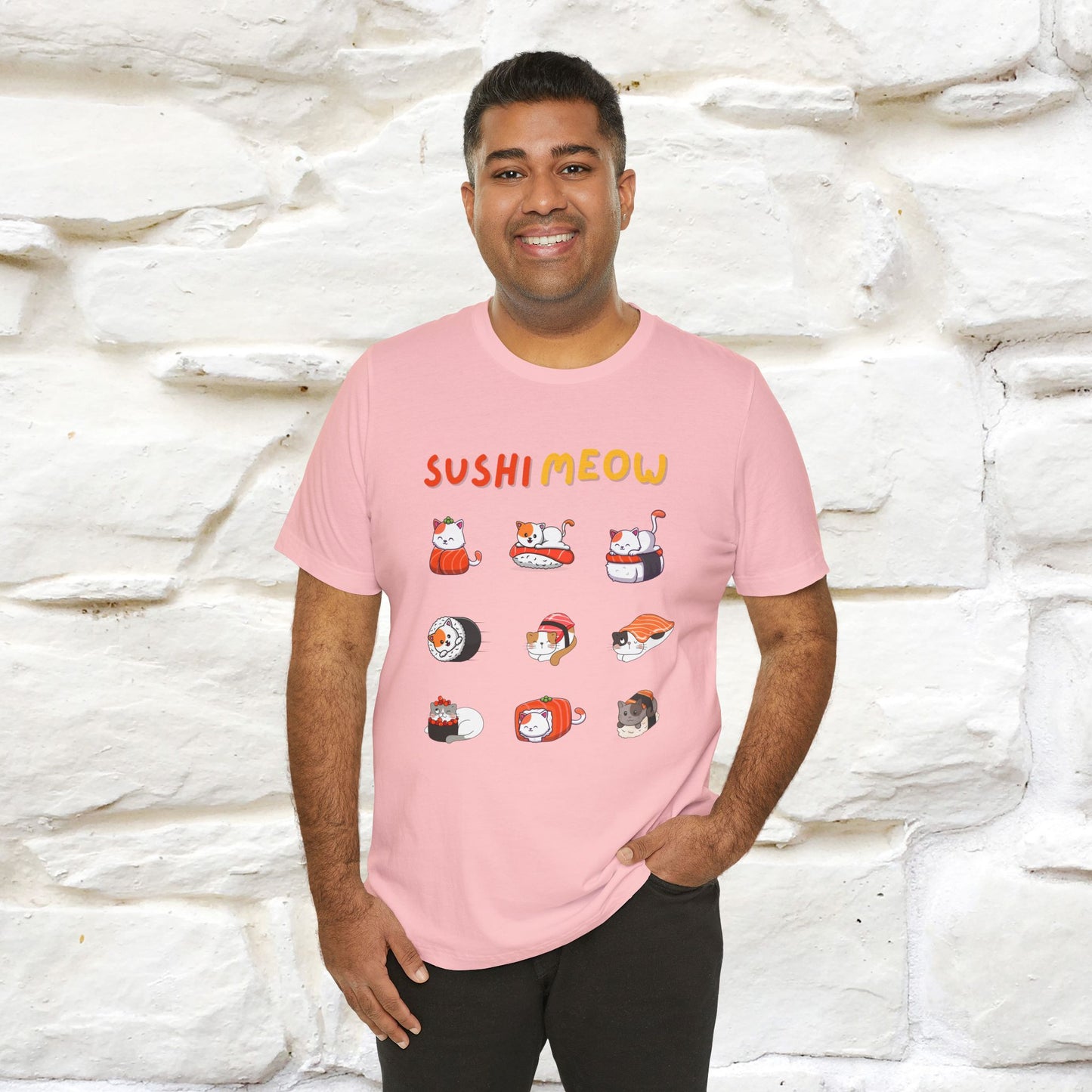 "Sushi Meow" Cat T-shirt for Men & Women | 100% Cotton*