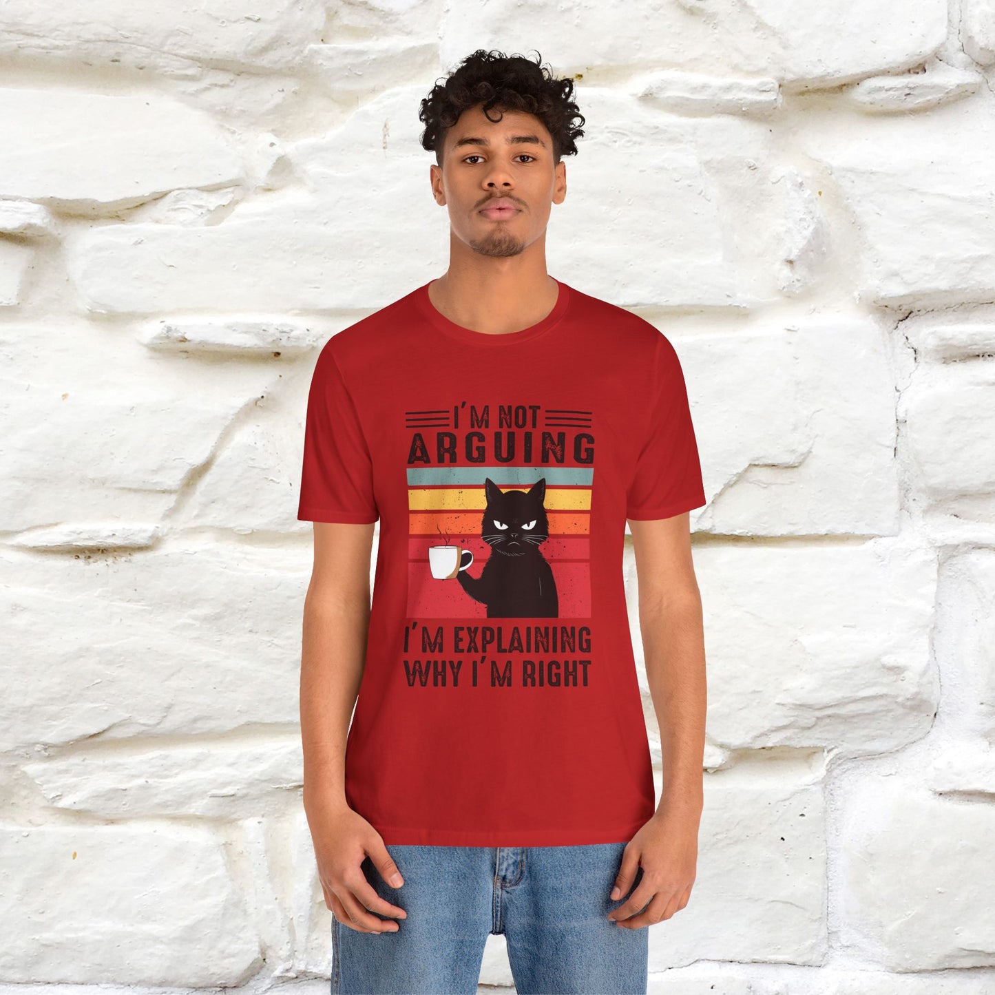 Non sto discutendo, sto spiegando perché ho ragione T-shirt con gatto per uomo e donna | 100% cotone* Maglietta divertente