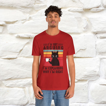 Non sto discutendo, sto spiegando perché ho ragione T-shirt con gatto per uomo e donna | 100% cotone* Maglietta divertente