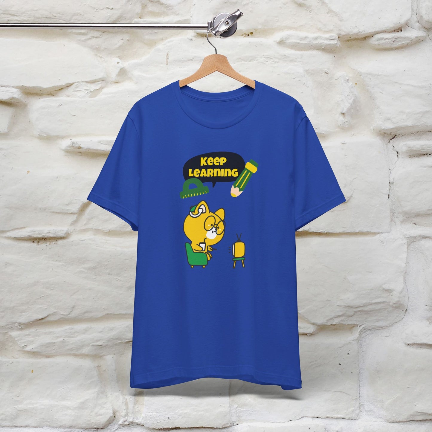 ''Keep Learning'' T-shirt for Man 100% Cotton* - Nunu&Miao Studio