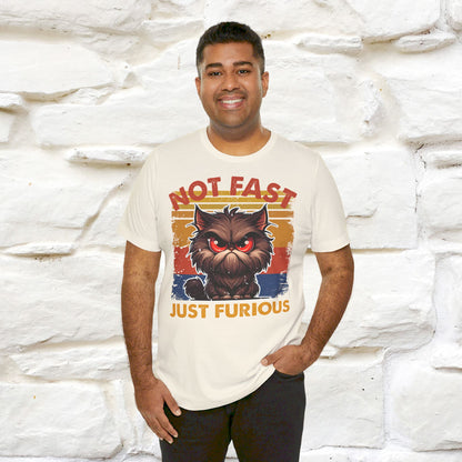 ''Not Fast Just Furious'' T-shirt for Man 100% Cotton* - Nunu&Miao Studio