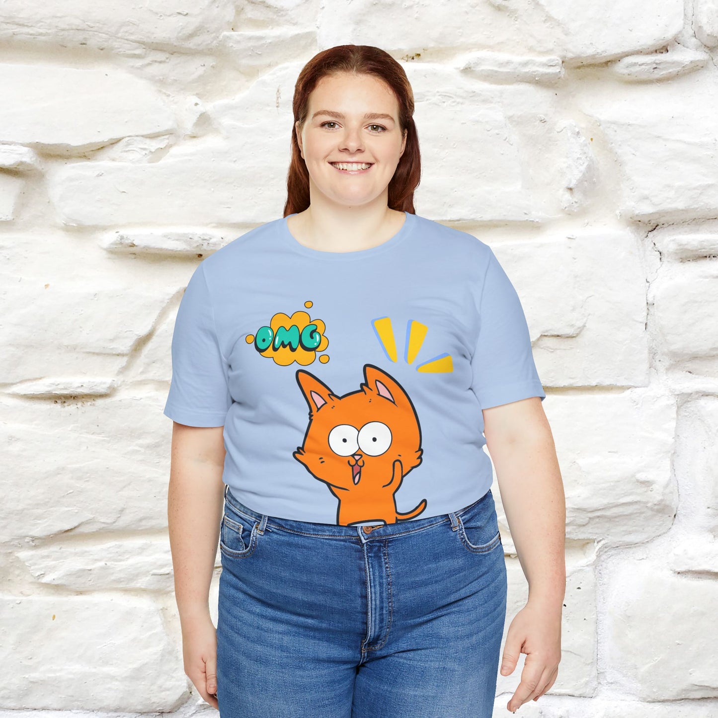 ''Oh My God'' Cat T-Shirt | Nunu&Miao Studio
