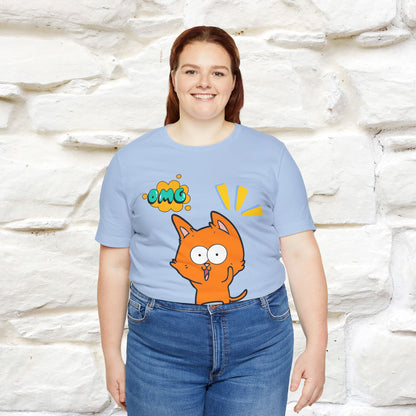 ''Oh My God'' Cat T-Shirt | Nunu&Miao Studio