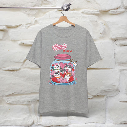 ''Candy Meow'' Cat T-shirt for Women 100% Cotton* - Nunu&Miao Studio