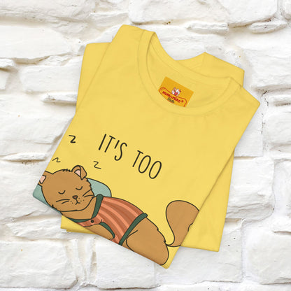 ''It’s Too Peopley Outside'' | Funny Cat T-Shirt | Nunu&Miao Studio