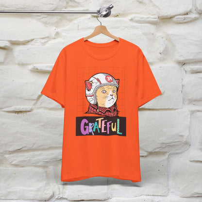 ''Grateful''  Cat T-shirt for Men and Women  100% Cotton*