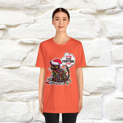“Everything Is Fine..” | Cat T-Shirt | Nunu&Miao Studio