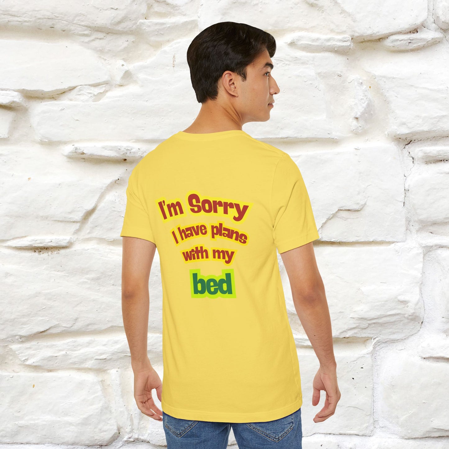 "I Am Sorry I Have Plans With My Bed" |  Cat T-Shirt | Front & Back Design | Nunu&Miao Studio