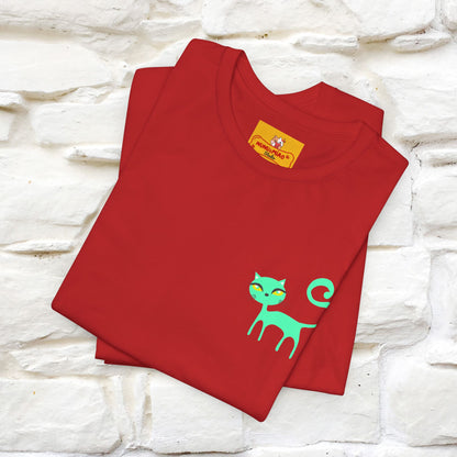 "Move Foreward Good Things Are Up Head" Cat T-Shirt| Front & Back Design | Nunu&Miao Studio