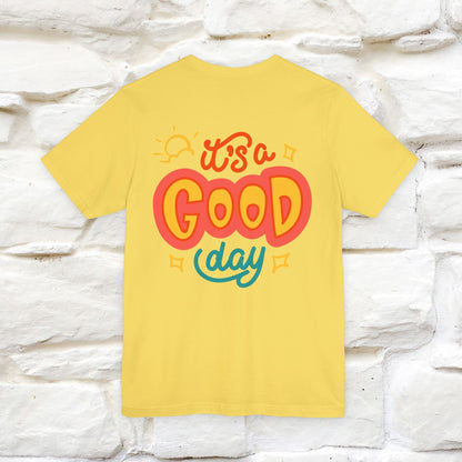 ""It's A Good Day" Cat T-Shirt| Front & Back Design | Nunu&Miao Studio