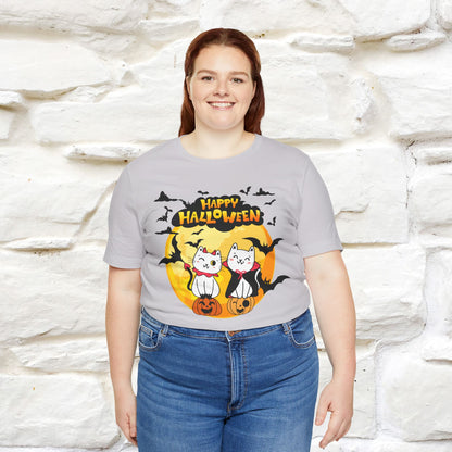 "Happy Halloween Cat Couple " Cat  T-shirt |Nunu&Miao Studio