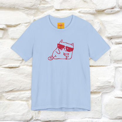 "I’m Happy, Which Often Looks Like Crazy" Cat T-Shirt| Front & Back Design | Nunu&Miao Studio
