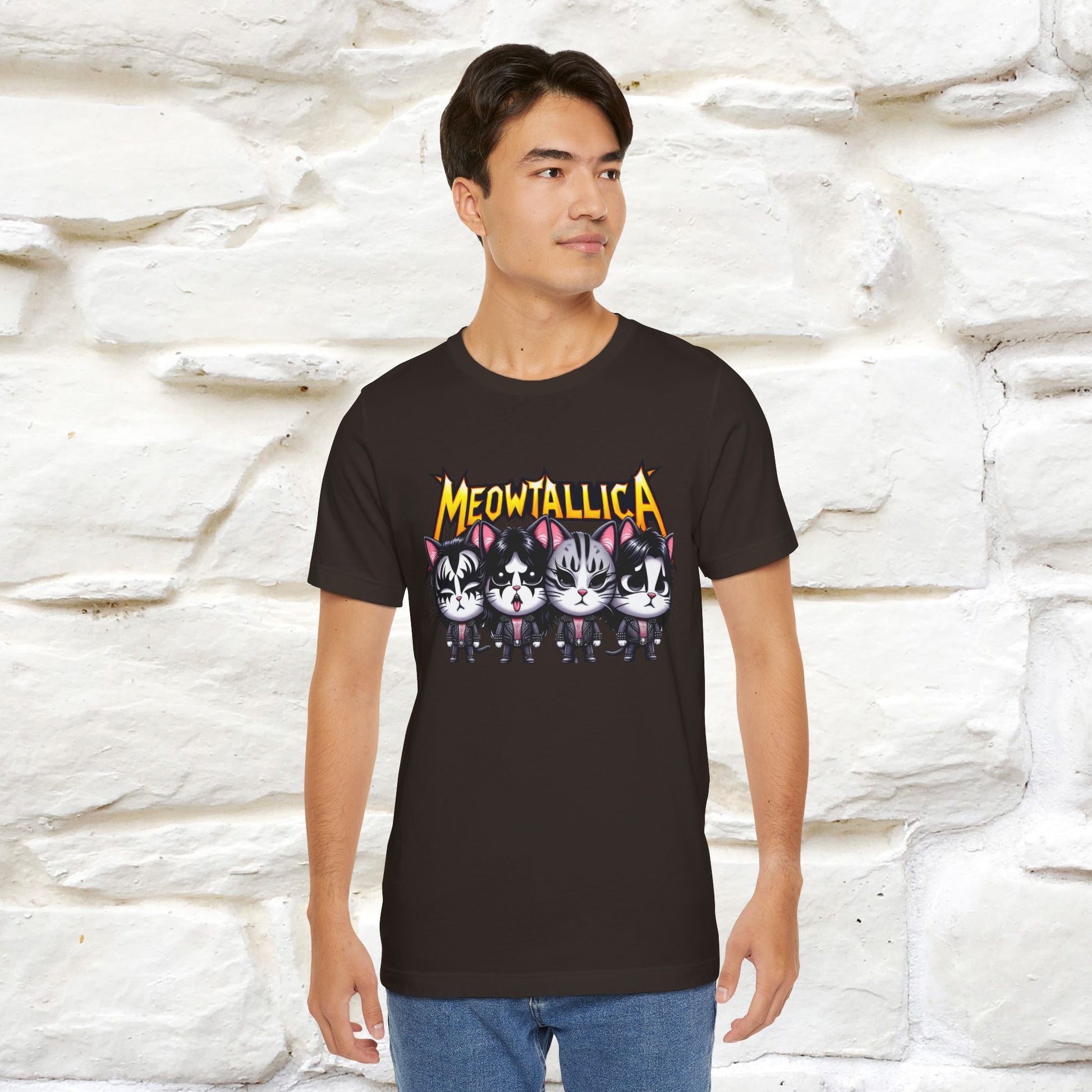 Meowtallica T-Shirt | Rock-Inspired Cat Tee| Nunu&Miao Studio - Nunu&Miao Studio