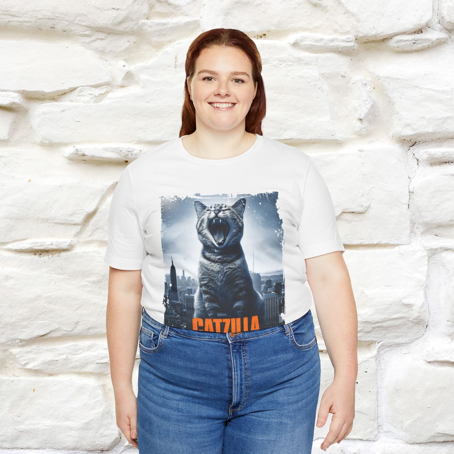 Catzilla T-Shirt | Fun Monster Cat Tee for Men & Women | 100% Cotton*