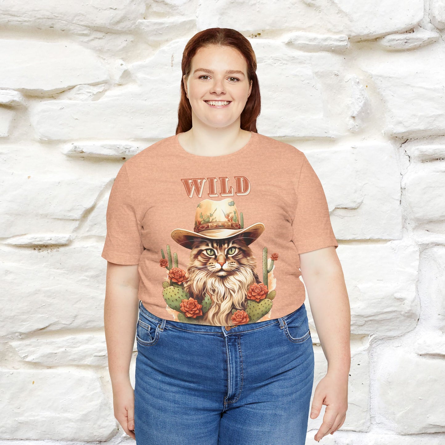 Wild Cowboy Cat T-Shirt for Men & Women | 100% Cotton* Adventure Tee