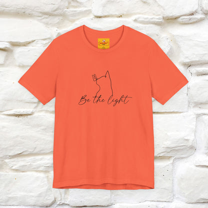 "Be The Light" Cat T-Shirt | Front & Back Design | Nunu&Miao Studio