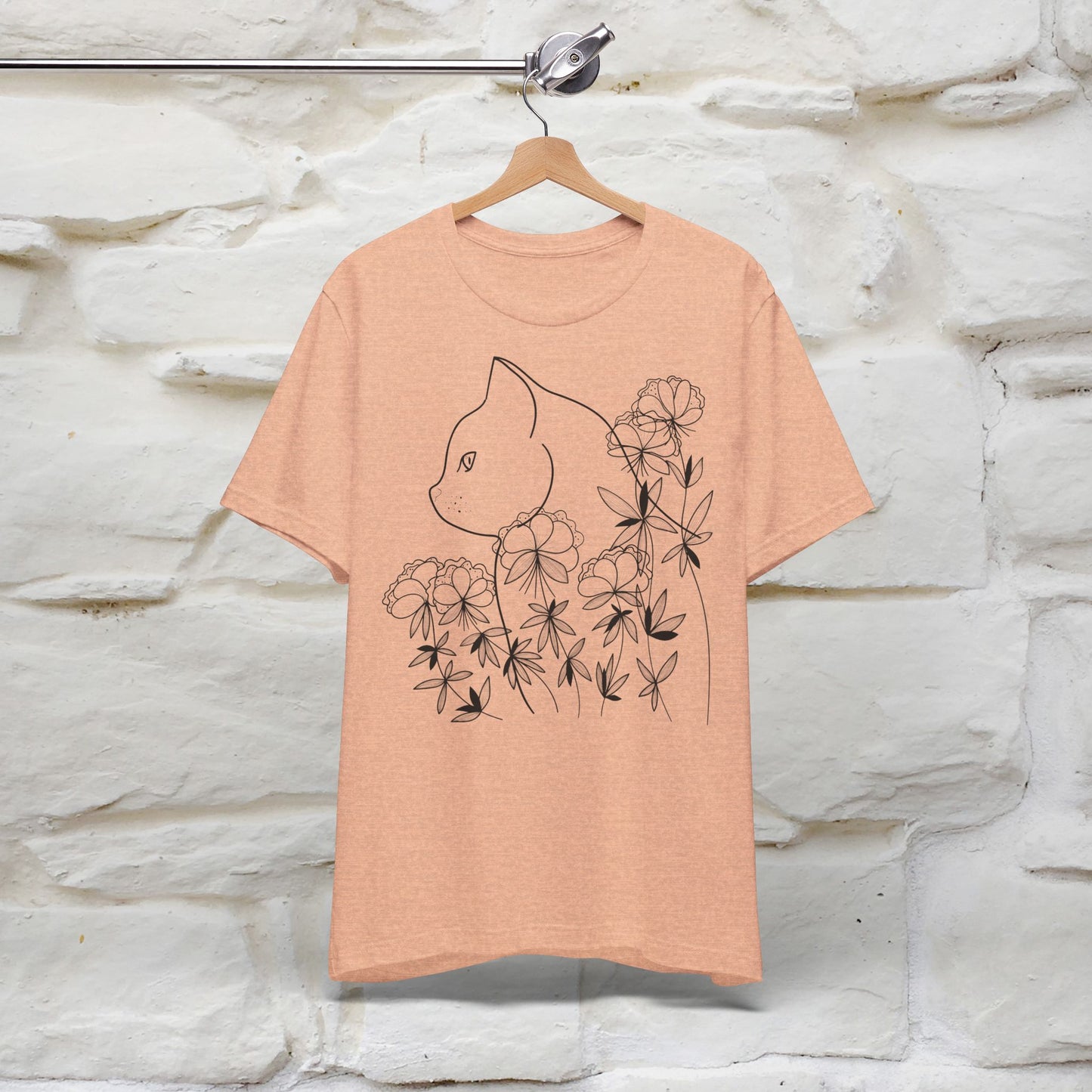 "Cat Flower !" Cat T-Shirt for Men & Women | 100% Cotton*