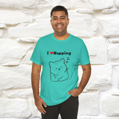 "I Love Napping" Cat T-Shirt | Nunu&Miao Studio
