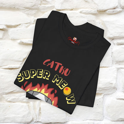 Catku Super Meow Transformation T-Shirt for Men & Women | 100% Cotton* Anime-Inspired Cat Tee