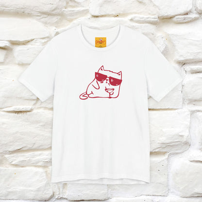 "I’m Happy, Which Often Looks Like Crazy" Cat T-Shirt| Front & Back Design | Nunu&Miao Studio