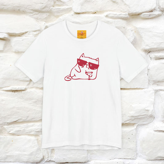 "I’m Happy, Which Often Looks Like Crazy" Cat T-Shirt| Front & Back Design | Nunu&Miao Studio