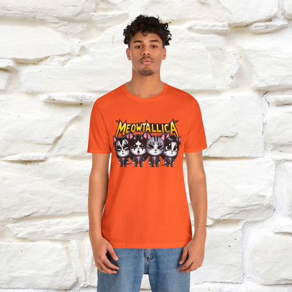 Meowtallica T-Shirt | Rock-Inspired Cat Tee| Nunu&Miao Studio - Nunu&Miao Studio