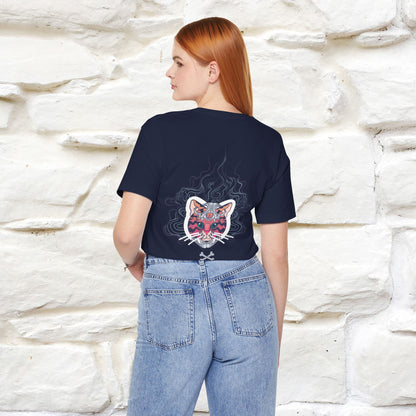 ''Air Fire Cat'' | Cat T-Shirt Front and Back Design | Nunu&Miao Studio
