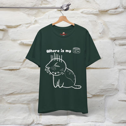 "Where Is My Tuna?" Funny Cat T-Shirt for Men & Women | 100% Cotton* 🐾