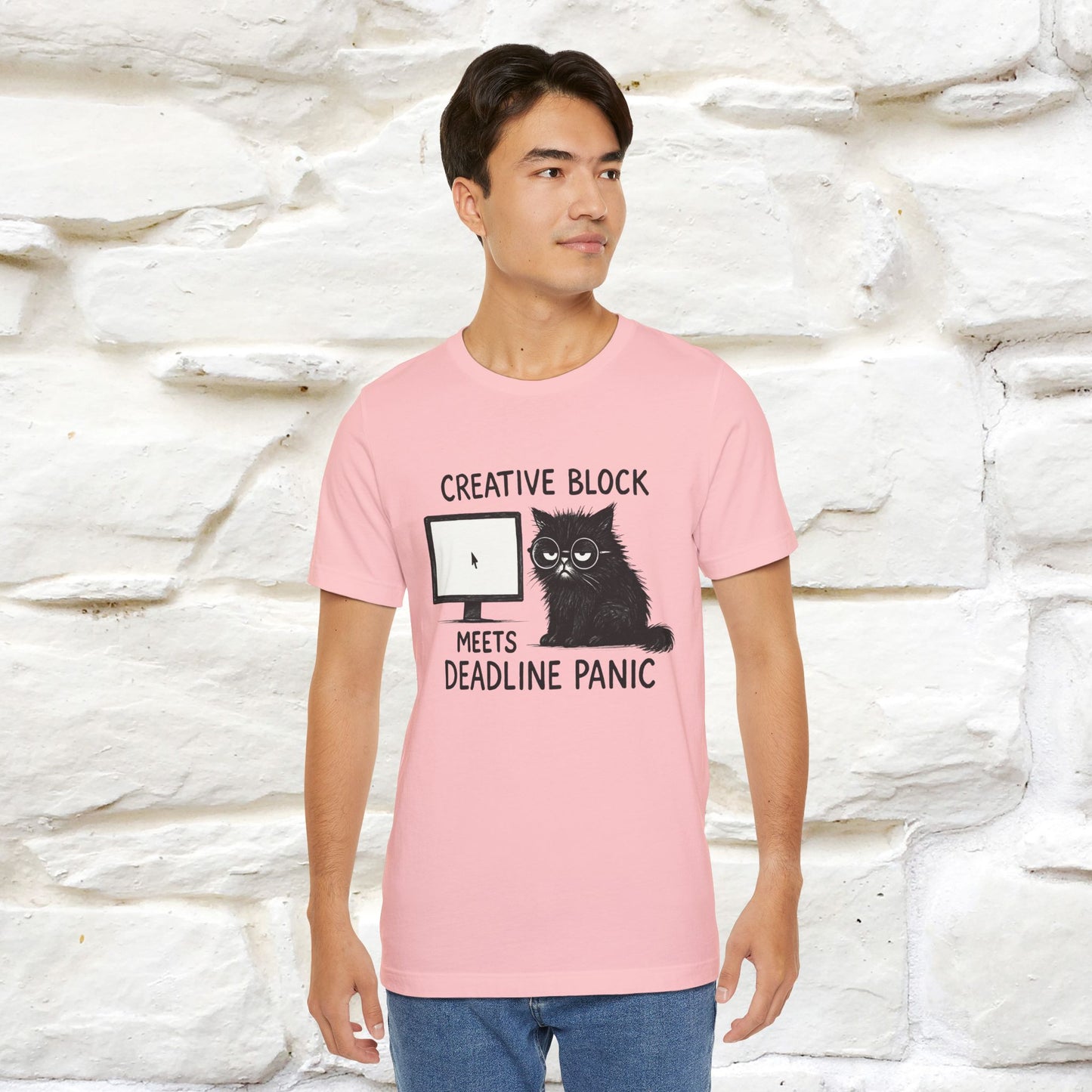 "Creative Block Meets Deadline..." |Cat T-Shirt | Nunu&Miao Studio