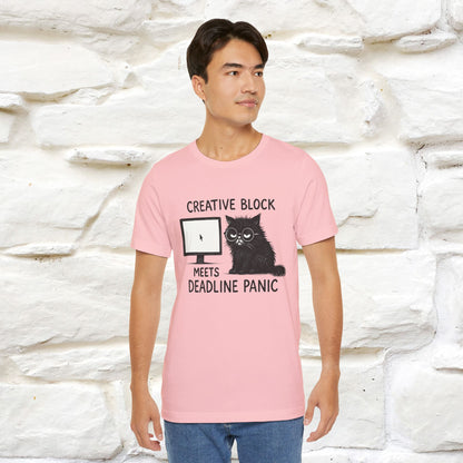 "Creative Block Meets Deadline..." |Cat T-Shirt | Nunu&Miao Studio