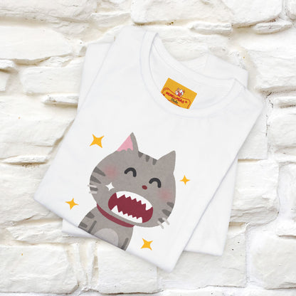 "Smile, Sparkle, Shine" Cat T-Shirt | Front & Back Design | Nunu&Miao Studio
